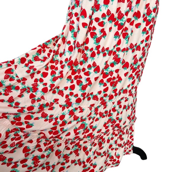 Strawberry Print Off-Shoulder Dress - Picture 8 of 15